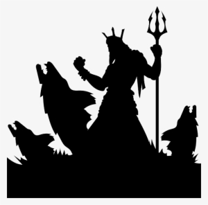 Png Transparent Images Pluspng Neptuneus Siren Song - Greek God Poseidon Silhouette #361525