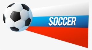 Deco Russian Flag With Soccer Ball Png Clip Art - Flag Soccer Png #361717