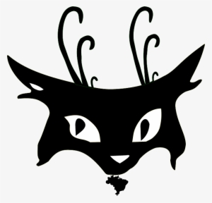 Cat, Feline, Animal, Mammal, Silhouette, Head, Face - Kedi Kafası Png #361756