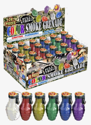 Pull String Color Military Grenade - Smoke Grenade #361783