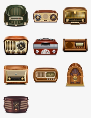 Search - Retro Radio Vector Png #361864