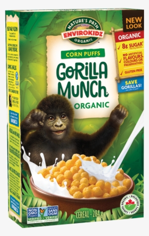 Envirokidz Organic Corn Puffs Gorilla Munch Cereal #362563