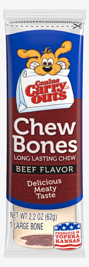 Canine Carry Outs Chew Bones Beef Flavor Long-lasting #362635
