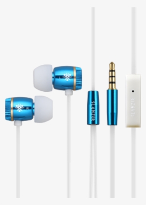 Mobile Earphone Transparent Images Png - Slanzer Szen206 In The Ear Headphone (blue) #363162