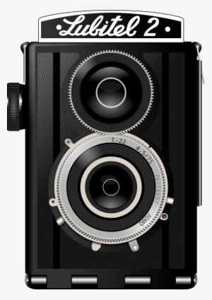 Lens Clipart Camera Film - Vector Old Camera Png #363720