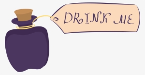 Drink Clipartmonk Free Clip Art Images Cartoon - Alice In Wonderland Drink Me Clip Art #364041