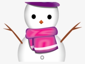 Pink Snowman With Background #364242