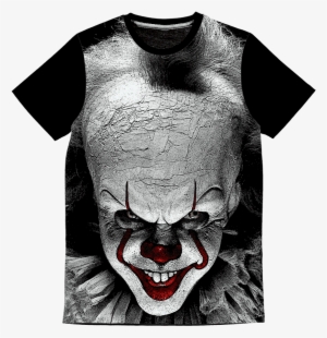 Pennywise Face ﻿classic Sublimation Panel T-shirt - New It Movie Teeth #364754