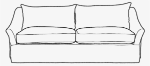 Sofa Fr Drauen - Sofa Clipart Black And White #364824