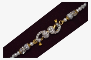 Bhaiya Bhabhi Rakhi - Gold Rakhi #365011