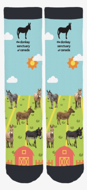 The Donkey Sanctuary Of Canada Crew Socks - Sock #365073