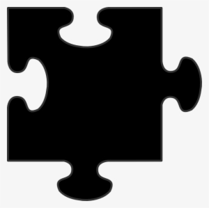Black Border Puzzle Piece Svg Clip Arts 600 X 599 Px #365268