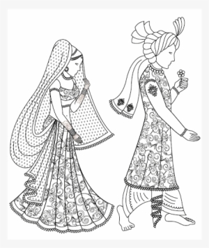 Working Illustration For Front Of Wedding Card - Illustration #365398