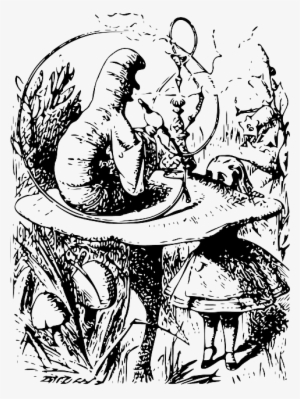 Worm, Mushroom, Cartoon, Garden, Alice, Wonderland - Alice In ...