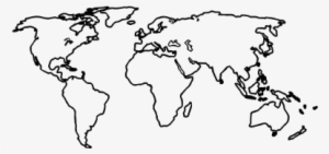 World Map Temporary Tattoo - Map Of The World Outline Tattoo #366819