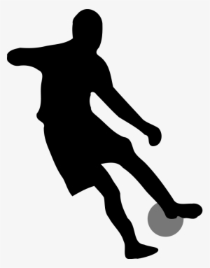 Soccer Player Dribbling Silhouette Png Clip #367015