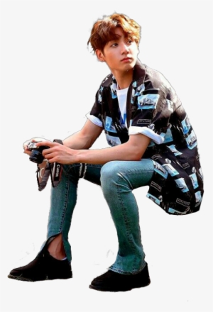 Png, Jungkook, And Render Image - Jungkook Sitting Png #367224