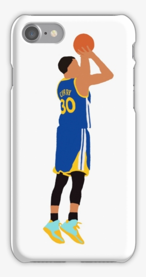 Stephen Curry Jumpshot Iphone 7 Snap Case - Stephen Curry Shooting Cartoon #367283