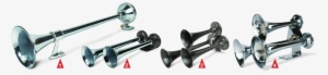 Choose From Three Different Horn Styles - Pacbrake Hp10234 Basic Large Single Air Horn Kit #368141