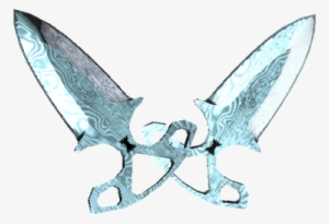 Fade Drawing Shadow - Shadow Daggers Damascus Steel #368221