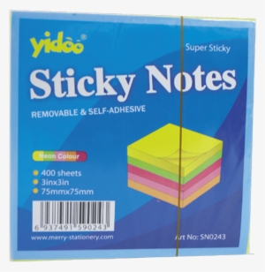 Blue Post It Note Png - Samolepicí Bloček 75x75mm 400 Listů - Neon Růžový #368364