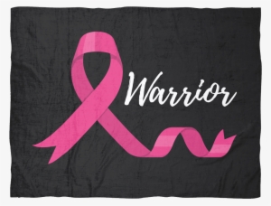 Warrior Pink Ribbon Fleece Blanket - Blanket #368433