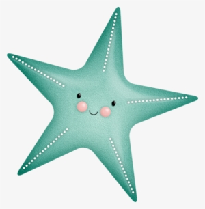 Green Clipart Starfish - Starfish Clipart Cute #368606