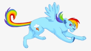 Transparent Rainbow Lion - Rainbow Dash Cartoon #368821