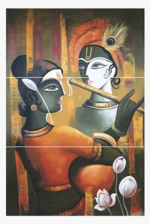 Krishnan Canvas Painting - Art Cladding In Stone #369251