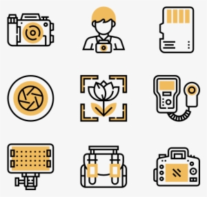 Camera And Accessories - Tourist Travel Icon Png #369512