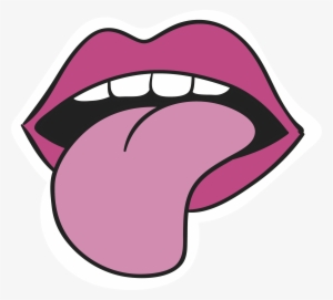 Sticker Clip Art - Tongue Clipart Png #3600577