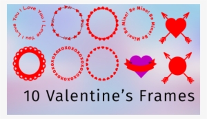 Valentine S Monogram Frames Svg Dxf By Createntreasure - معنى الطفولة #3601043