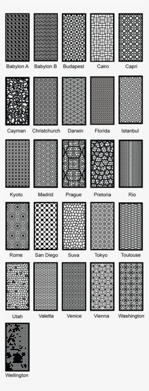 Options In Metal, Alum, Plywood - Decorative Metal Screen #3603033