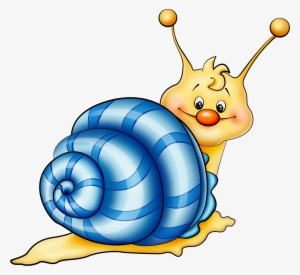 Blue Snail Cartoon Png Picture - Caracol De Mar Animado Png #3604836
