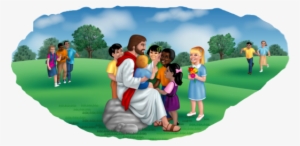 Because Christ Commanded Us In Mark - Children With Jesus Png #3605002