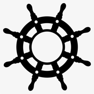 Work - Contact - Ship Steering Wheel Silhouette #3607326