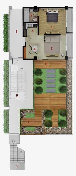 Denah Suite Room Rota Hotel - Floor Plan #3608472