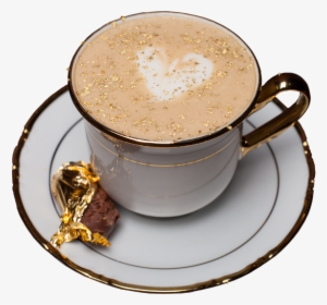Edible Gold Powder Coffee - Beautiful Cup Of Coffee Png #3608743