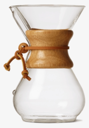 Glass Coffee Jar With Wood Collar - Chemex Coffeemaker #3609688