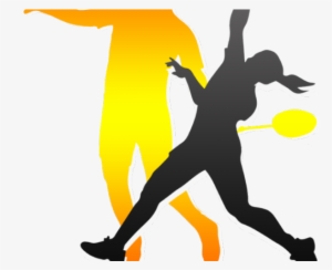 Badminton Clipart Badminton Champion - Women Badminton Vector #3609907