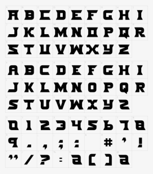 Font Characters - Toe The Line Less Font #3609935