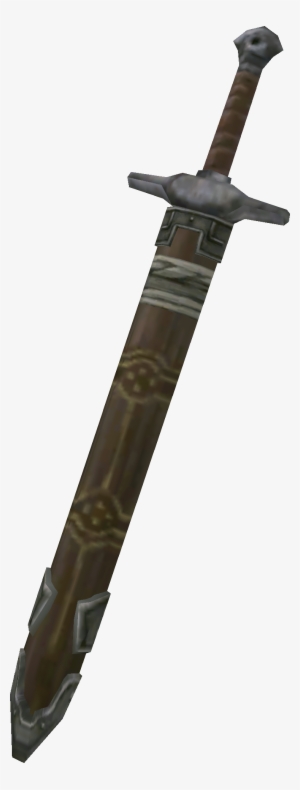 Twilight Princess Ordon Sword Ordon Sword In Its Scabbard - Legend Of Zelda Breath Of The Wild Sword Scabbard #3610077