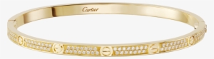 Love Bracelet, Small Model, Pavéyellow Gold, Diamonds - Love Bracelet, Sm #3610401