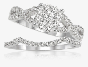 Bridal Diamond Ring Set, - Pre-engagement Ring #3610949
