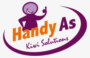 Handy As Logo Rgb - 2" X 2" White Vinyl Square Full Color Decal #3611091