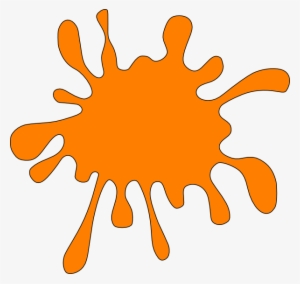 Orange Paint Splatter Clip Art #3612878