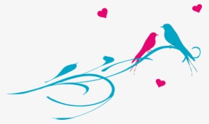 Love Birds On A Branch Svg Clip Arts 600 X 359 Px #3612972