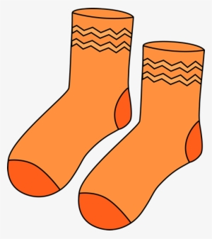 Orange Clipart - Socks Clipart #3613059