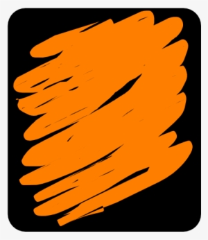 Orange Clip Art - Yellow Crayon Scribble #3613175