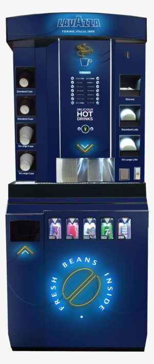 Lavazzabeans And Cold Drink Dispense Tower - Lavazza Coffee Vending Machine #3613569